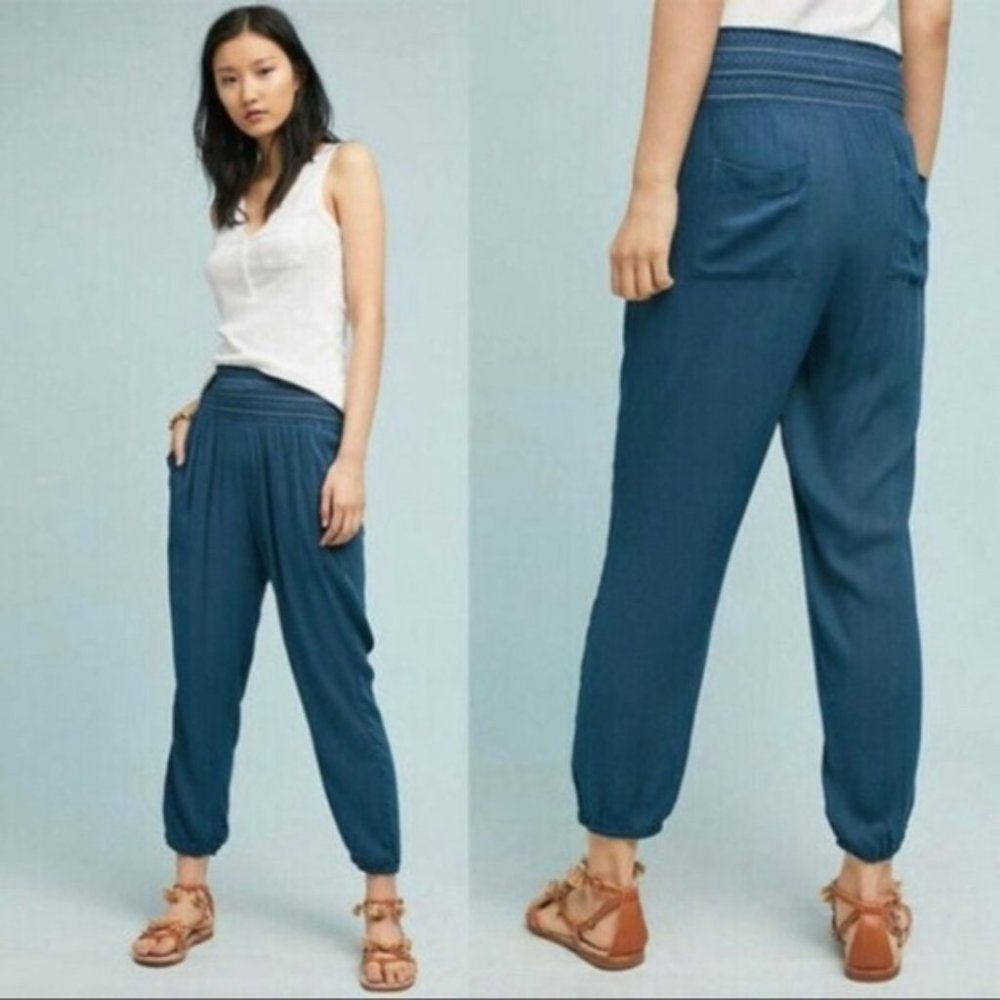 Anthropologie ett:twa Sulawesi Smocked Jogger Pant - Picture 2 of 6